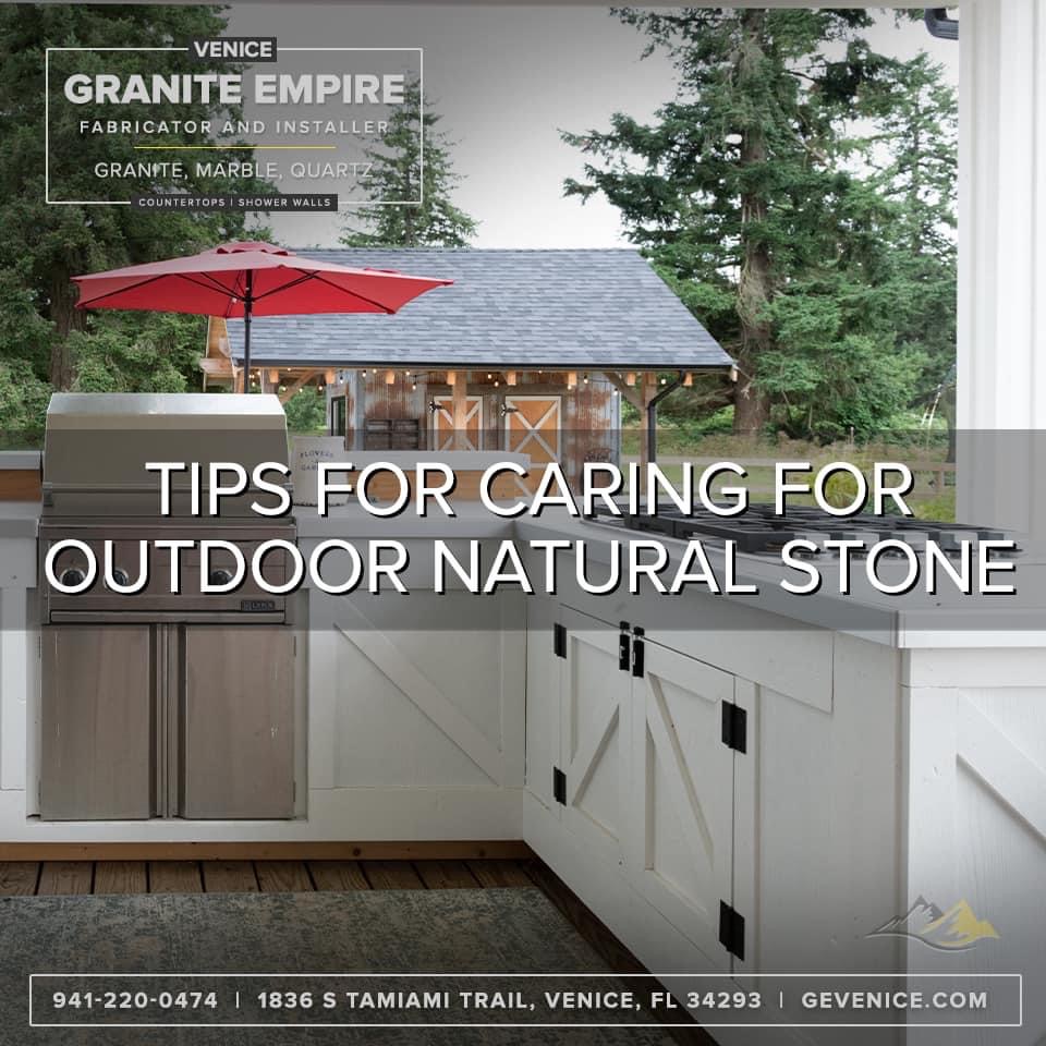 Tips for caring for outdoor natural stone